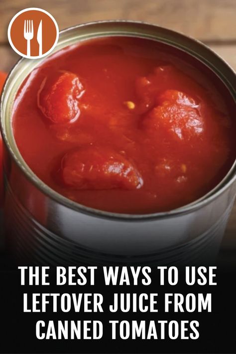 If you're a tomato fan, then you know how versatile this juicy fruit really is. And if you're a bonafide tomato lover, then any time you try a recipe that directs you to drain a can of tomatoes, you always save the tasty juices left behind instead of pouring them out. What To Do With Tomato Juice, Uses For Tomato Juice, Recipes That Use Tomato Juice, Tomato Juice Recipes Dinner, Recipes With Tomato Juice, Recipes Using Tomato Juice, Recipe Using Tomatoes, Tomato Juice Recipes, Canned Tomato Juice