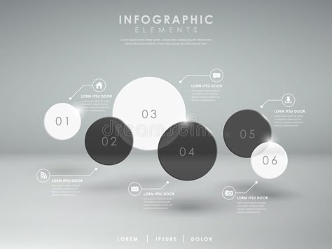 Circle Infographic, Design Thinking Process, Infographic Elements, Presentation Design Layout, Data Visualization Design, Banner Design Inspiration, Data Design, Elements Illustration, Timeline Design