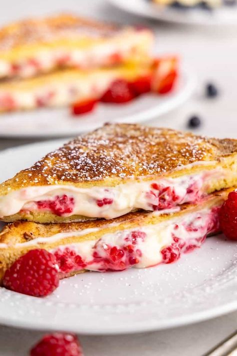 Stuffed French Toast - The Stay At Home Chef Home Chef Breakfast Recipes, Stay At Home Chef Cinnamon Rolls, The Stay At Home Chef, Stay At Home Chef, French Toast Sticks, Stuffed French Toast, Cinnamon Swirl Bread, Dairy Free Cream, Breakfast Recipes Sweet