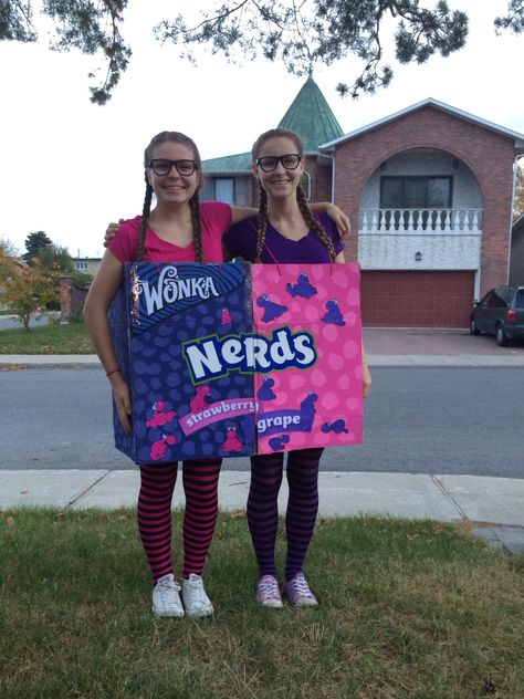 Nerds costume Nerds Costume, Nerd Costume Diy, Circus Family Costume, Nerd Halloween Costumes, Geek Outfits, Candy Halloween Costumes, Nerd Costumes, Geek Costume