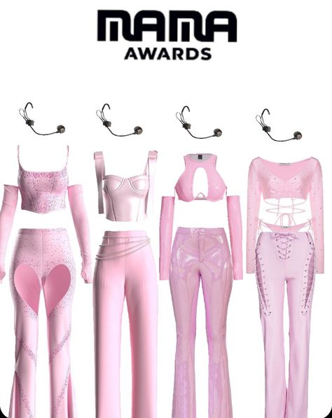 Pink Kpop Stage Outfits, Pink Outfits Performance, Stage Outfits Pink, Pink Kpop Performance Outfit, Webcomic Ideas, Skz Fits, Mamamoo Egotistic Outfit, Kpop Lifestyle, Purple Performance Outfit Kpop