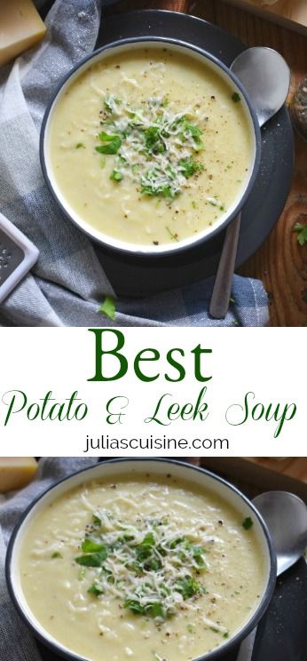 Potatoe Leek Soup Recipe, Leek Potato Soup, Potato And Leek Soup, Leek Potato, Leeks Soup Recipes, Cream Soup Recipes, Leek Recipes, Comfort Soup Recipes, Potato Leek