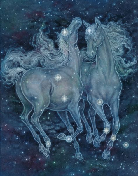 🍃 introverted artist 🎨 (@sofairyquiet) / Twitter Selene Greek Mythology, Castor And Pollux, Last Unicorn, The Last Unicorn, Greek Mythology Art, Unicorn Art, Mythology Art, Ethereal Art, Paintings Art Prints