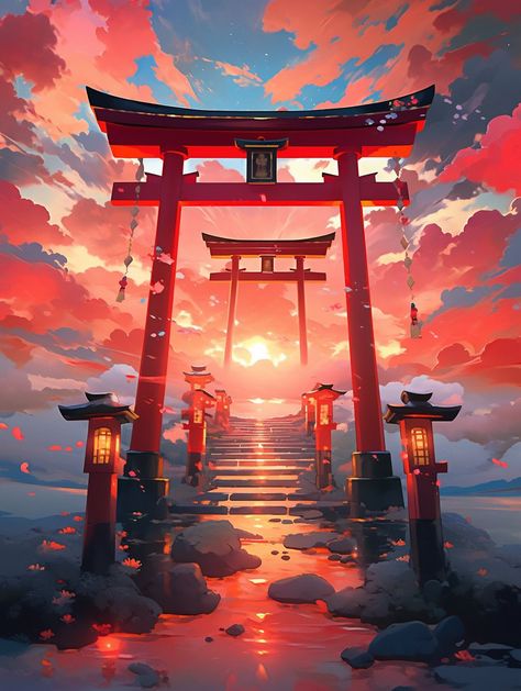 Japanese Background Art, Japanese Background Landscape, Japanese Fantasy Landscape, Japanese Traditional Building, Background 1920x1080, Japanese Background, Cool Galaxy Wallpapers, Japan Painting, Chinese Art Painting