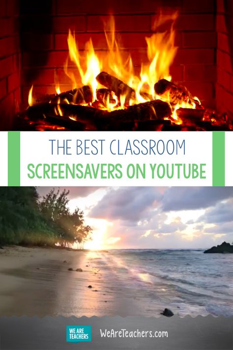 The Best Classroom Screensavers on YouTube. Do you need a new way to help calm your students? Try our favorite screensavers that you can throw on your interactive projector to keep your students entertained, and a fun way to get your students to listen. Check out our Classroom Screensavers playlist on Youtube so you will have these great screensavers at your fingertips. #classroom #teacher #teaching Screencastify For Teachers, Classroom Screen Background, Being A Reader Collaborative Classroom Kindergarten, Promethean Board, Early Childhood Education Resources, Teacher Projects, Teaching College, School Management, Teachers Corner