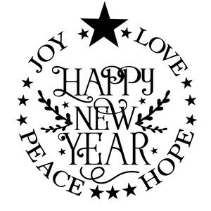 Happynewyear Design, New Year Svg Free, Merry Christmas And Happy New Year Calligraphy, Svg Merry Christmas, Happy New Year Svg Free, New Years Svg, Twist Pop, Snowflake Stencil, The Birth Of Christ