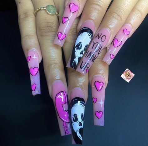 Scream Valentine, Holloween Nails, Vday Nails, Halloween Acrylic Nails, Bling Acrylic Nails, Birthday Nails, Fire Nails, Purple Nails, Valentines Nails