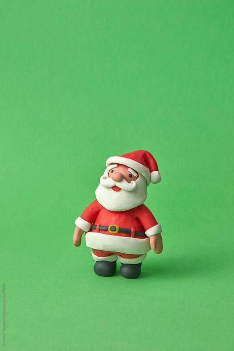 Craft model of Santa Claus made from color plasticine. by Yaroslav Danylchenko for Stocksy United Plasticine Figures, Plasticine Ideas, Santa Claus Diy, Plasticine Clay, Clay Santa, Easy Christmas Drawings, Art Examples, Christmas Drawings, Lord Jagannath