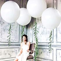 Large White Balloons, Party City Balloons, Balloons For Birthday, Carnival Decorations, Photo Balloons, Jumbo Balloons, Wedding Balloon Decorations, Large Balloons, Big Balloons