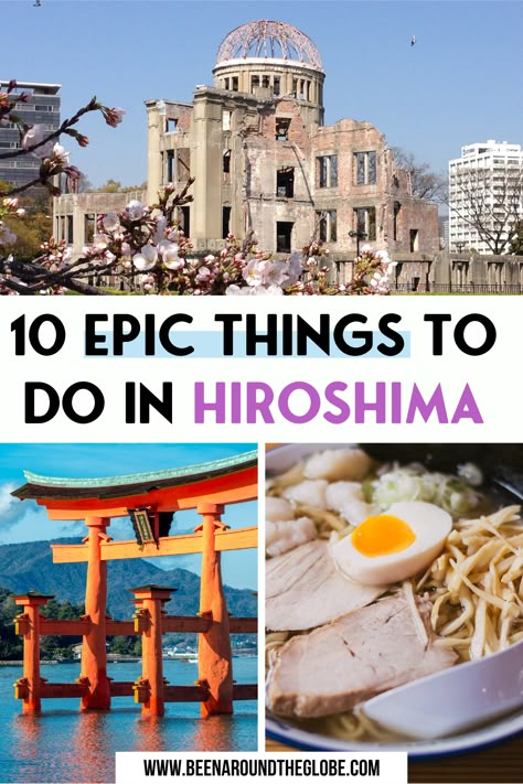 Japan Packing List, Hiroshima City, Hiroshima Peace Memorial, Japan Holiday, Japan Bucket List, Japan Holidays, Japanese Travel, Japan Itinerary, Hiroshima Japan