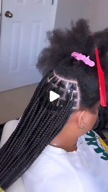 113K views · 5.4K likes | Textured Hair Education on Instagram: "Doing braids is always fascinating to watch. Flip-over Fulani Braids 💖✨  🎥 @arkencia_braids" Fulani Braids Back View, Funali Braids Flip Over, Doing Braids, Funali Braids, Flip Over Fulani Braids, Girls Braided Hairstyles Kids, Hair Education, Hairstyles Kids, Diy Braids