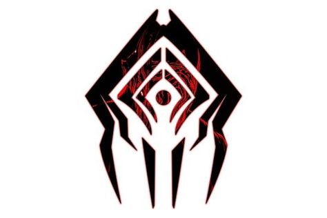 Warframe Lotus Symbol, Warframe Tattoo Ideas, Warframe Tattoo, Warframe Stalker, Warframe Lotus, Dark Symbols, Dnd Symbols, Warframe Wallpaper, Gang Symbols