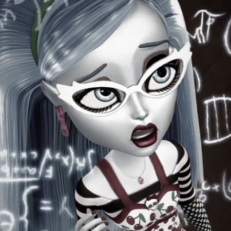 Ghoulia Pfp, Emotion Moodboard, Calling All The Monsters, High Pfp, Monster High Ghoulia, Skelita Calaveras, Howleen Wolf, Ghoulia Yelps, Aesthetic Edgy