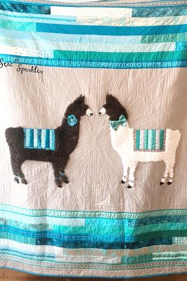 I just love the feel of minky fabric against my skin. I don't think it's just for baby quilts!!! I made this large lap qu... Llama Crafts, Llama Quilt, Minky Quilt, Ball Pillow, Llama Llama, Drama Llama, Pattern Quilt, Straight Line Quilting, Childrens Quilts