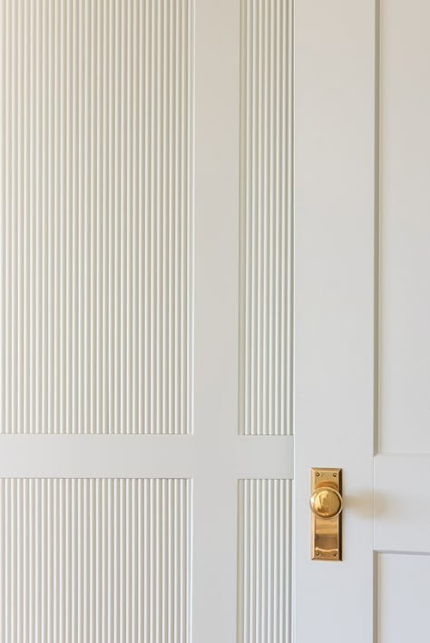 Tips for designing with wall treatments - Studio McGee Raised Wall Paneling, Bm Proposal Paint, Modern Wall Trim, Modern Historic Home, The Mcgee Home, Interior Door Hardware, Mcgee Home, Round Moulding, Wainscoting Panels