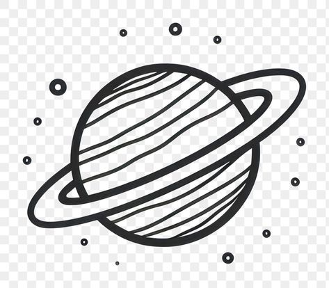 Uranus Drawing, Universe Doodle, Uranus Planet, Black Png, Cute Icon, White Drawing, Cartoons Png, Black And White Drawing, Cute Icons