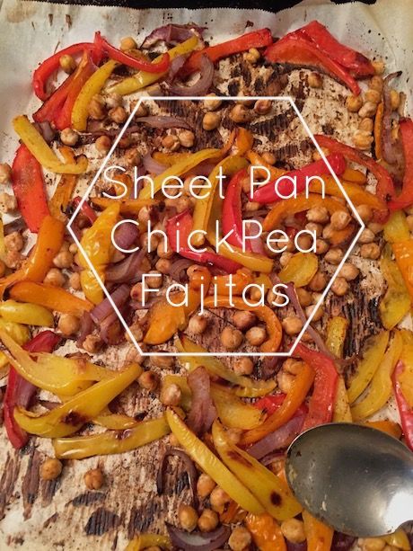 Chickpea Fajitas, Dinner Gluten Free Dairy Free, Recipe Sheet, Chick Pea, Recipe Sheets, Pea Recipes, Chickpea Recipes, One Pan, Meatless Meals