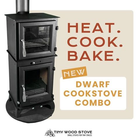 Tiny Wood Stove Small Wood Fireplace Ideas, Diy Indoor Wood Stove, Wood Burning Stove In Camper, Van Reference, Woodstove Ideas, Wood Cook Stove Kitchen, Cabin Apartment, Tiny House Wood Stove, Cubic Mini Wood Stove