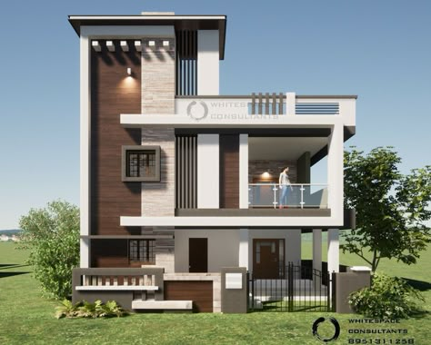 G 2 Front Elevation Design Latest East Face, G 1 Front Elevation Design Indian, 2 Floor Elevation Design Modern, Modern Home Front Yard, G+1 House Elevation Indian, Home Front Elevation, Building Front Designs, Home Front Door, 2bhk House Plan