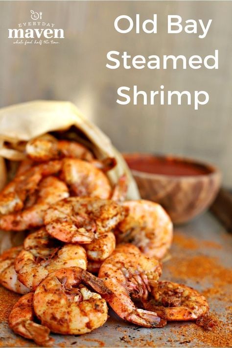 Make this classic Old Bay Shrimp in advance and chill. Serve with cocktail sauce or butter and watch these Boiled Old Bay Shrimp dissapear!    #oldbay #oldbayshrimp #shrimpappetizer via @EverydayMaven #delicious #recipes #foodblogger #shrimp #seafood Old Bay Shrimp, Shrimp Boil Recipe, Sauce Cocktail, Steamed Shrimp, Shrimp Appetizers, Boiled Food, Shrimp Recipes Easy, Cocktail Sauce, Shrimp Cocktail