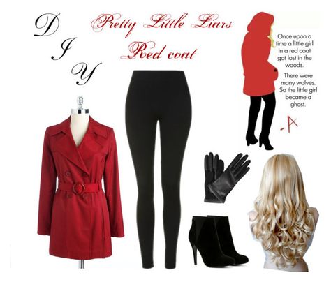 "DIY Haloween costume PLL Red Coat" by bluemagicocean ❤ liked on Polyvore featuring Lanvin, Via Spiga, Topshop, ALDO, pll, redcoat, halloweencostume and DIYHalloween Pll Red Coat, Cute Costumes For Women, Black Outfits, Halloween Costumes For Teens, Cute Costumes, Red Coat, Pretty Little Liars, Teen Wolf, Costumes For Women