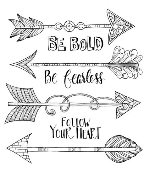 Boho Arrows | be bold, be fearless, follow your heart #words #colouring | Lettering, Arrow words, Coloring pages Minimal Tattoo Ideas, Bible Verse Coloring Page, Boho Arrow, Arrow Art, Bible Verse Coloring, Quote Coloring Pages, Heart Words, Visual Thinking, Color Quotes