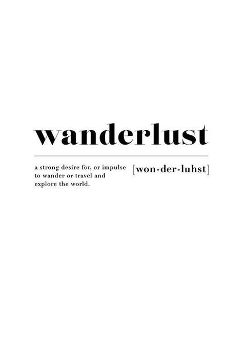 Typography Quotes for your Inspiration | 57 Wanderlust Poster, Unique Words Definitions, Uncommon Words, One Word Quotes, Weird Words, Unusual Words, Rare Words, Word Definitions, Aesthetic Words