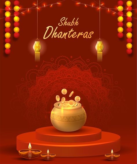 Vector happy dhanteras poster design vec... | Premium Vector #Freepik #vector #diwali-lights #festival-background #diwali-illustration #indian-festival Dhanteras Poster Design, Dhanteras Poster, Paper Cup Design, Couple Beach Pictures, Diwali Poster, Ms Dhoni Photos, Happy Dhanteras, Diwali Greetings, Hanuman Pics