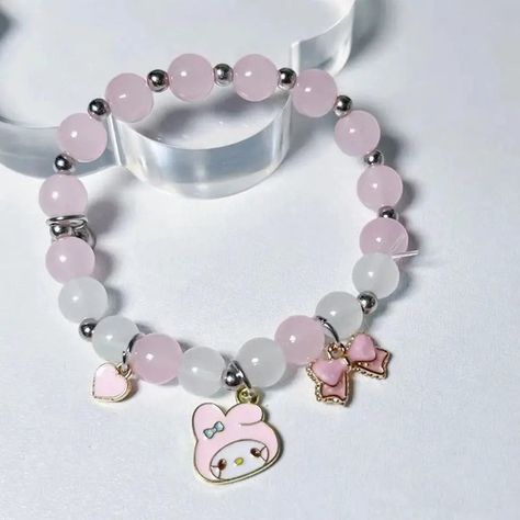 Stay Connected with Sanrio's Kuromi & My Melody Magnetic Couple Bracelets" 💖🔗 Experience a whimsical bond with these adorable bracelets, designed to magnetically unite Kuromi and My Melody, symbolizing love and friendship in true Sanrio fashion! 🎀... Sanrio Kuromi & My Melody Magnetic Couple Bracelet 18.99 https://kyoota.com/products/sanrio-kuromi-my-melody-magnetic-couple-bracelet ✨500+ happy customers✨ 💠Free Worldwide Shipping💠 Trendy & cute Japanese plushies, accessories to all fans ov... Cartoon Bow, Bff Bracelets, Best Friend Bracelets, Kuromi My Melody, Sanrio My Melody, Friend Bracelets, Simple Bracelets, Couple Bracelets, Bracelet Ideas