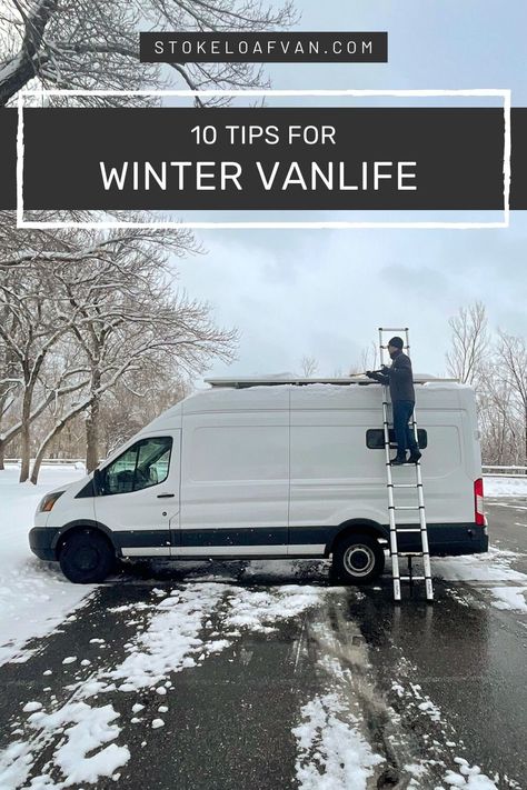 Winter Camper Living, Winter Van Life, Rv Vans, Cali Beach, Beach Camper, Van Life Blog, Caravan Living, Living In A Van, Tips For Winter