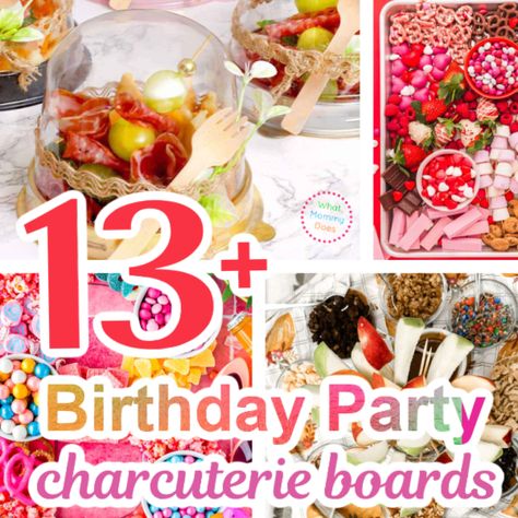 Need a fun charcuterie board for an upcoming birthday party? We've got you covered! There are lots of pretty boards on this list, including kid-friendly ideas. They are all simple to create and very impressive looking! Everyone will love your table display if you choose one of these ideas. Best Birthday Party Snacks, Charcuterie Table Birthday Party, 3rd Birthday Charcuterie Board, Fried Food Board, Charcuterie Board Teen Party, First Birthday Appetizers, Birthday Food Board Ideas, Board Themed Party, Charcuterie Board Kids Party