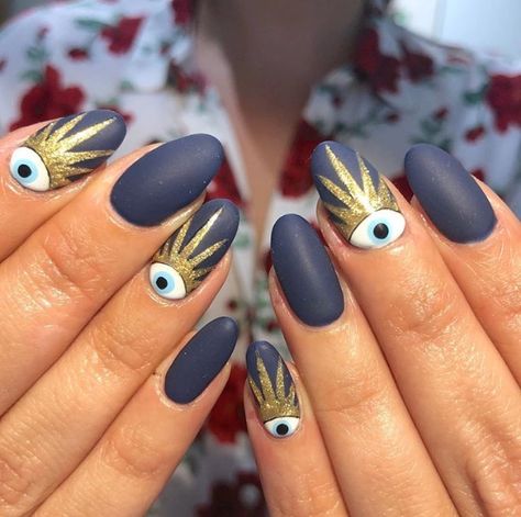 Third Eye Nails  Vanity Projects Miami 💅🏽 Third Eye Nails, Eye Nail Art, Eye Nails, Summer Acrylic Nails, Funky Nails, Gel Nail Art, Best Acrylic Nails, Beauty Inspiration, How To Do Nails