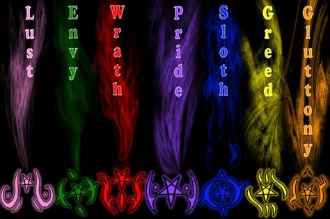 sDs 7 Sins Symbols, 7 Deadly Sins Wallpaper, Dnd God Symbols, 7 Deadly Sins Symbols, Seven Deadly Sins Tattoo Design, Seven Deadly Sins Symbols Tattoo Ideas, Seven Deadly Sins Symbols, Demon Summoning Circles, Seven Deadly Sins Tattoo