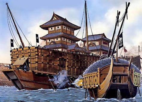 Human Odyssey, Turtle Ship, Navi A Vela, Japan History, Japanese History, Naval History, In Memoriam, Japanese Architecture, Watercraft