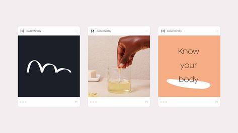 Modern Fertility brand design — demystifying the topic of fertility Modern Fertility, Gender Neutral Colors, Social Communication, Design Guidelines, Reproductive Health, Ui Elements, Neutral Colour Palette, Creating A Brand, Organic Shapes