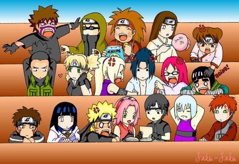 class is... Gaara X Tenten, Chibi Naruto Characters, Shikamaru And Temari, Sasuke Uchiha Sakura Haruno, Naruto Minato, Sasuke Sakura, Naruto Sasuke Sakura, Naruto Comic, Naruto Shippuden Characters