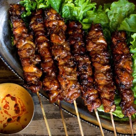 Grilled Thai Coconut Chicken Skewers - Pups with Chopsticks Coconut Chicken Skewers, Simple Peanut Sauce, Chicken Skewers Marinade, Easy Peanut Sauce, Thai Coconut Chicken, Chicken Skewer Recipe, Grilled Chicken Skewers, Grilled Meat Recipes, Kabob Recipes