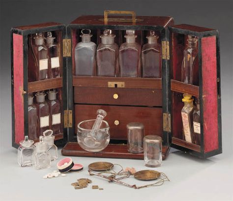 Medicine Chest, Campaign Furniture, Apothecary Cabinet, Vintage Medical, Natural Medicine, Larp, Apothecary, Liquor Cabinet, Sake