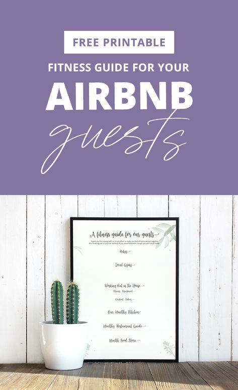 If you own or run an #Airbnb you are probably always looking for ways to stand out against your competition to increase bookings. When I stay in my #shorttermrentals I’m always looking for ways to improve my offering.  I offer my #guests a #fitness #guide in all of my #VacationRentals so they don't have to spend time searching for the #gym. Check out my blog post on how you can do the same and get your free printable fitness guide for your Airbnb. #airbnbworkout #healthytravel #hosttips Airbnb Logo, Unique Selling Point, Healthy Routines, Fitness Guide, Working Mom Life, B And B, Healthy Travel, Air B And B, Short Term Rental