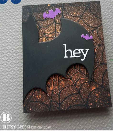 Card Outline, Halloween Pop Up Cards, Bat Outline, Halloween Cards Diy, Card Maps, Cards Homemade, Chasing Rainbows, Halloween Paper Crafts, Cards Halloween