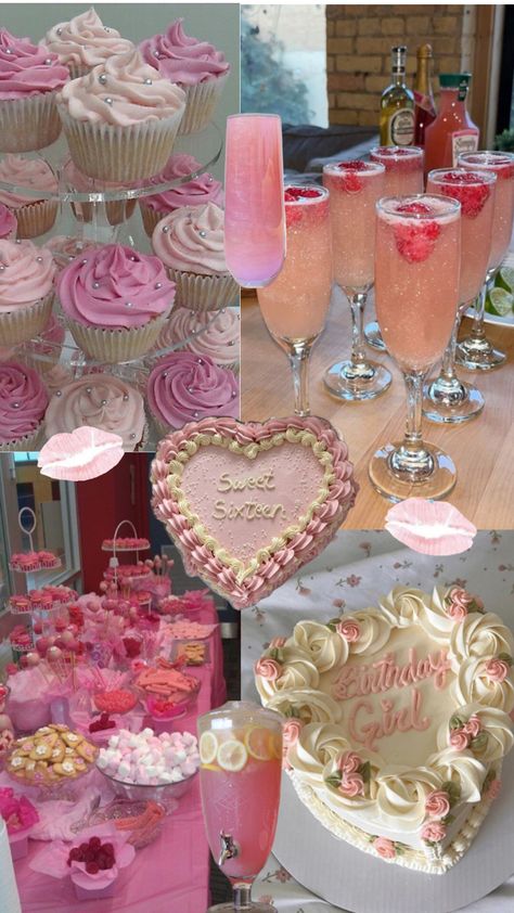 Sweet 16 Party Planning, Pink Birthday Party Decorations, 18th Party Ideas, Sweet Sixteen Birthday Party Ideas, Front Door Christmas Decorations, Birthday Dinner Party, Pink Birthday Party, Sweet Sixteen Birthday, 19th Birthday