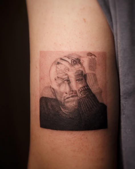 Mac Miller Tattoos Portrait, Mac Miller Forearm Tattoos, Mac Miller Mirror Tattoo, Mac Miller Album Tattoo, Max Miller Tattoo Ideas, 2009 Mac Miller Tattoo, Mac Miller Faces Tattoo, Most Dope Tattoo Mac Miller, Mac Miller Circles Tattoo