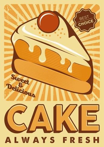 Bakery Poster Design, Retro Food Poster, Bakery Poster, Dessert Poster, Retro Bakery, Baking Wallpaper, Bakery Theme, Cake Poster, Vintage Food Posters