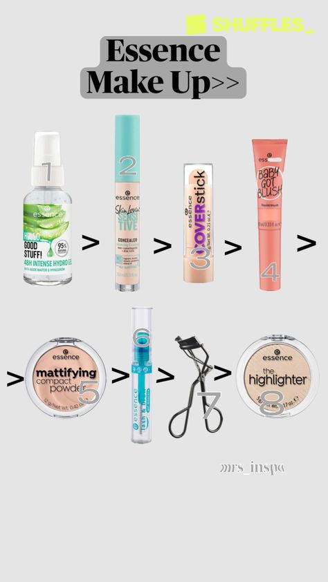 Essence Make Up, Acne Safe Makeup, Safe Makeup, Essence Makeup, Makeup Routine, Highlighter, Concealer, Makeup Tutorial, Lashes