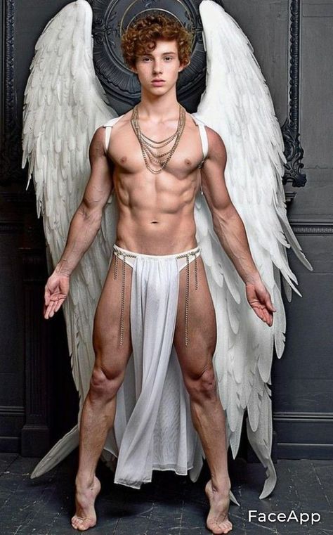 That's the size XL. I thought it was small for men for example. But I liked the material great for rain and fine. I have 158 height and 70kg Gay Halloween Costumes, Greek God Costume, Gay Costume, Male Angel, Human Poses Reference, Human Poses, Male Poses, Shirtless Men, Male Art