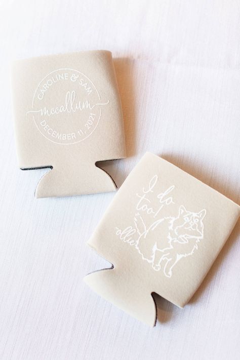 Wedding Koozies Simple Wedding Koozies, Rustic Wedding Koozies, Wedding Favor Koozies, Country Wedding Koozies, Wedding Favor Coozie, Event Website, Wedding Koozies, December 11, Ceremony Music