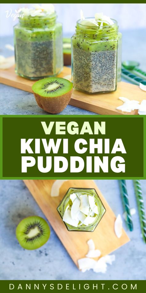 🌟 Fresh, fruity, and packed with goodness – Kiwi Chia Pudding is your go-to treat! #EasyMealPrep #HealthyRecipes Kiwi Fruit Recipes, Chocolate Raspberry Smoothie, Kiwi Jam, Snack Quick, Kiwi Recipes, Matcha Green Tea Recipes, Chia Pudding Recipe, Recipes Healthy Snacks, Creamy Pudding