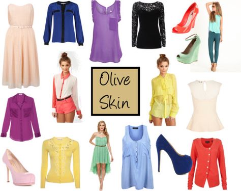 Fashion: What to wear with your olive/medium skin tone Pale Olive Skin Tone, Light Olive Skin Tone, Fair Olive Skin, Pale Olive Skin, Medium Olive Skin, Fashion Tricks, Olive Skin Tone, Colors For Skin Tone, Olive Skin