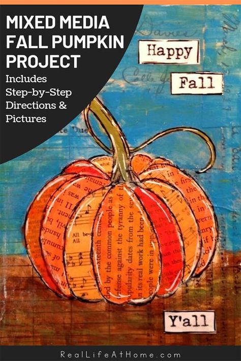 Pumpkin Art Project, Thanksgiving Art Projects, Fall Art Projects, Projects For Adults, Thanksgiving Art, Pumpkin Projects, Easy Art Projects, Elementary Art Projects, Fall Art