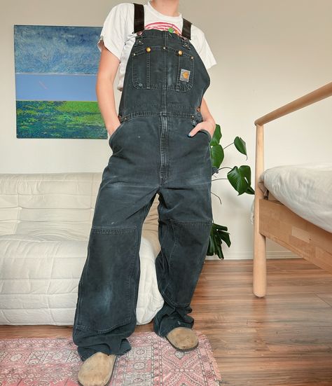 ⭐️ SOLD ⭐️ Black Carhartt overalls Size 38” waist, 34” in seam $65 Comment “I want it” or dm me if you would like to buy these overalls 🖤 Black Carhartt Overalls, Carhartt Overalls, Fashion Killa, Dm Me, Mood Board, I Want, Overalls, Black